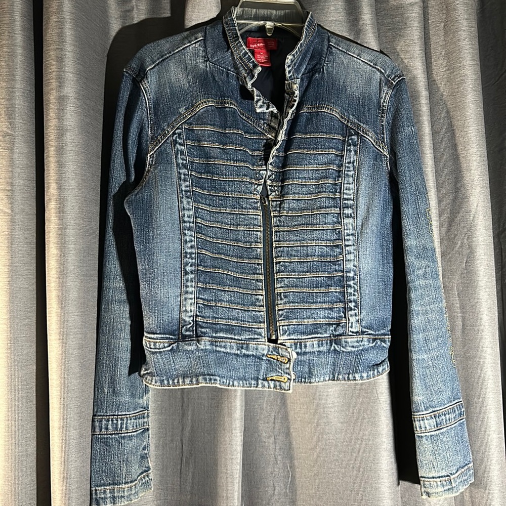 Apple Bottom Distressed Jean Jacket